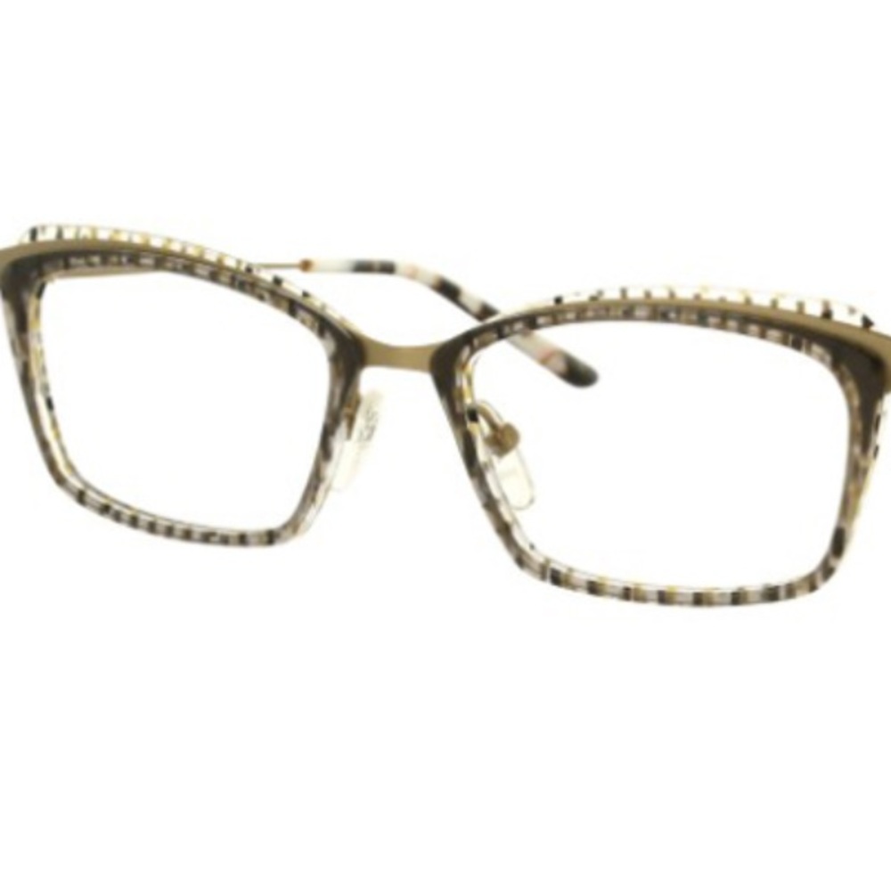 LaFONT Eyeglass Frames Gorgeous Blk Wh Camille 1059 51 18 134 New w/ Case